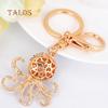 Lovely Cartoon Octopus Pendant Key Chain Keychain Ring Bag Purse Wallet Decor Suspension Trinket