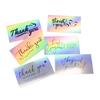 50Pcs Multiple Styles Laser Thank You Cards for Supporting My Small Business Order Shopping Purchase Thanks Greeting Card