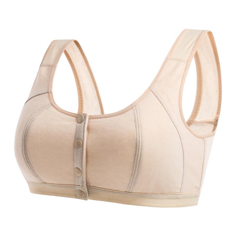 Fashion Large Size Multi-vest, Thin Side-closed Sub-breasts Gather Cotton Comfortable Elderly Bra