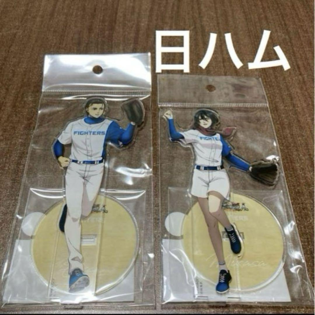 

[USED] Nippon Ham Fighters Eren Mikasa Attack on Titan Acrylic Stand Pacific League