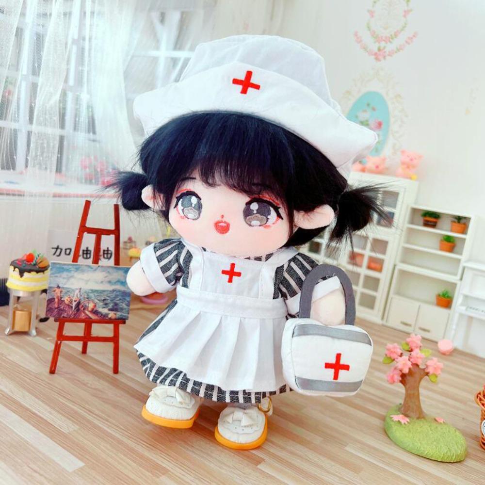 Nurse Dress Set 20CM Cotton Doll Clothes Replacement Plush Toys Clothes 20cm Cotton Doll