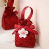 1Pc Portable Wedding Party Tassel Bag Candy Bag Fabric Drawstring Pocket Candy Pouches Gift Bags Decor Home Party Favors Bag