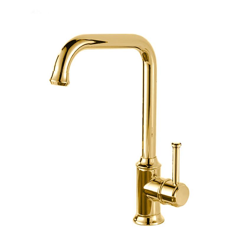 Tuqiu Antique Bronze Kitchen Faucet Gold Brass Sink Faucet Mixer Tap 360 Degree Rotation Torneira Cozinha Mixer Taps Kitchen Tap