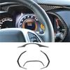 4Pcs Carbon Fiber Interior Dashboard Instrument Cluster Panel Frame Cover Trim Decoration Kit Self-Adhesive for Chevrolet Corvette C7 2014-2019