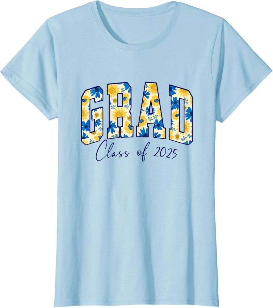 

Floral Pattern Grad – Class of 2025 Keepsake T-Shirt 2XL