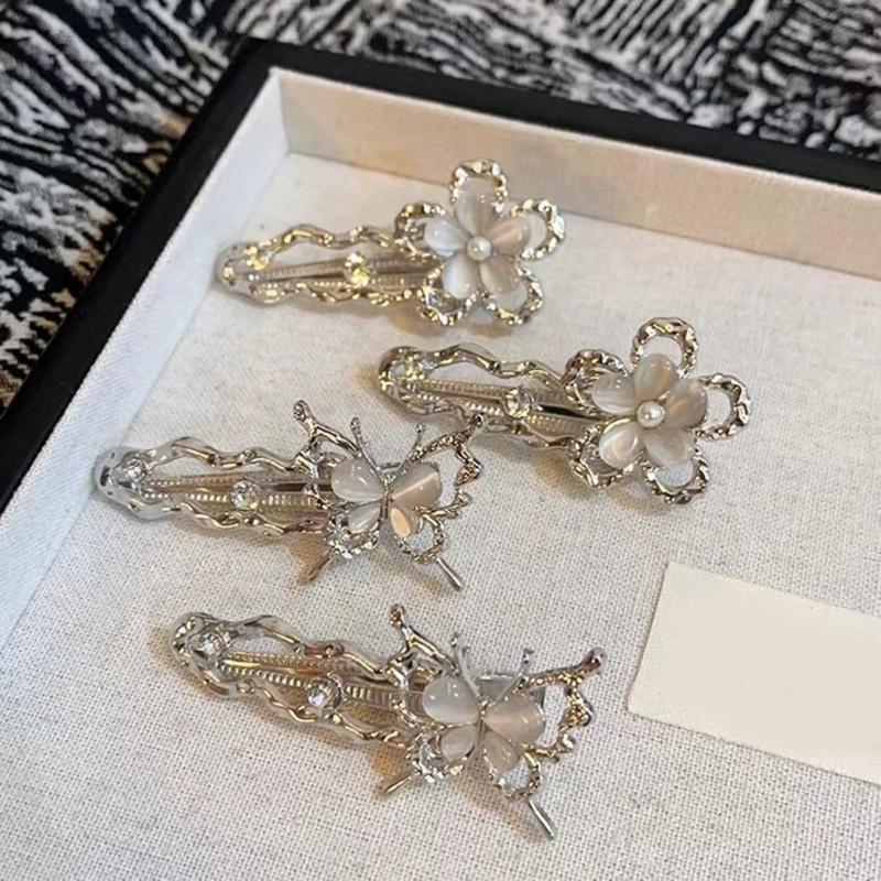 Metallic Butterfly Hairpin Subcultures Side Hairclip 2000S Girl Hair Styling Accs