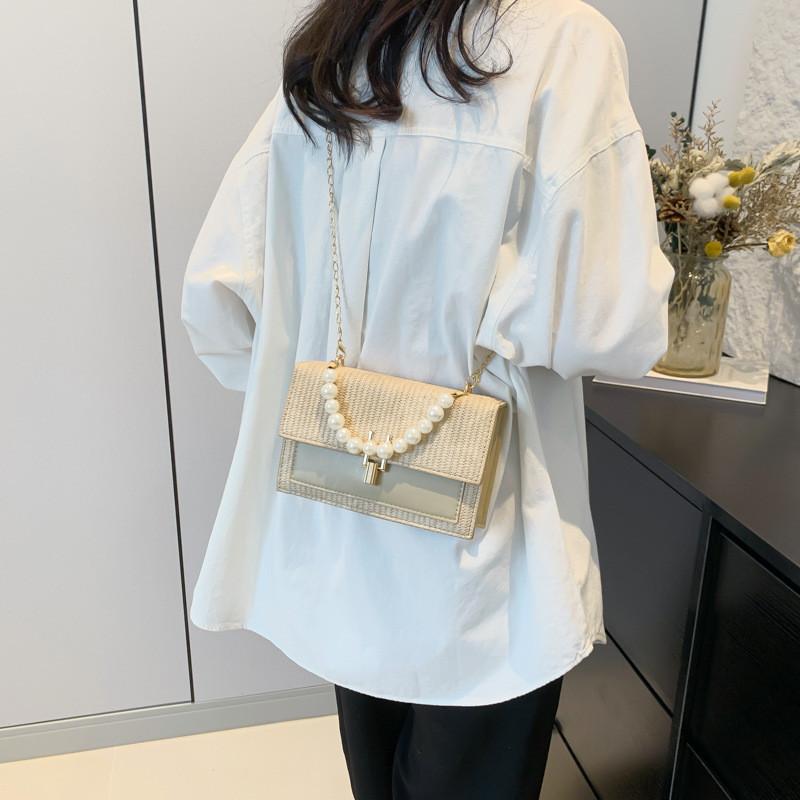 Trendy Street Style Pu Small Square Bag For Women 2024 Chic Summer Shoulder Bag