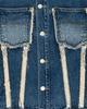 Themuseumvisitor Sprayed Denim Jacket (Light Blue)