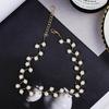 Fashion Women Faux Pearl Beaded Choker Short Chain Necklace Party Jewelry Gift