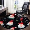 1pc Christmas Santa Claus Chair Carpet for Office Non-Slip,  Machine Washable Rug for Office, Room - Polyester, Machine Made yy251029237