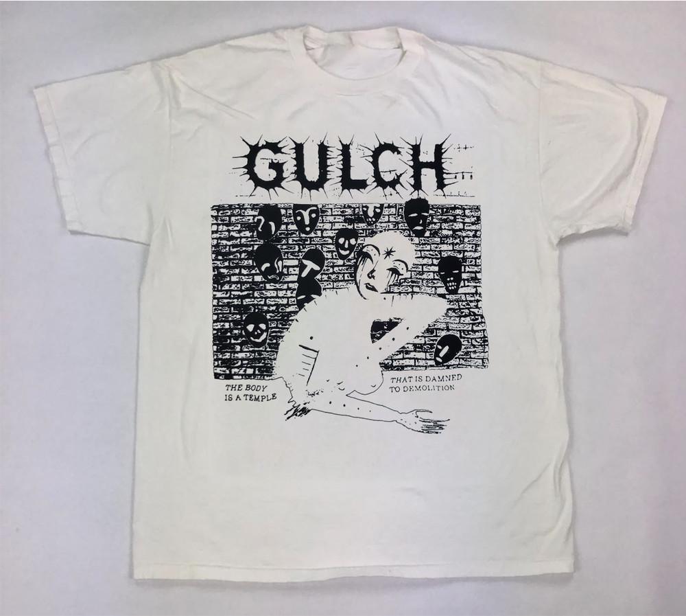 

Gulch Band T-shirt Tops Tee Short Sleeve Cotton White All Size GifT shirt Tops Tee 4XL