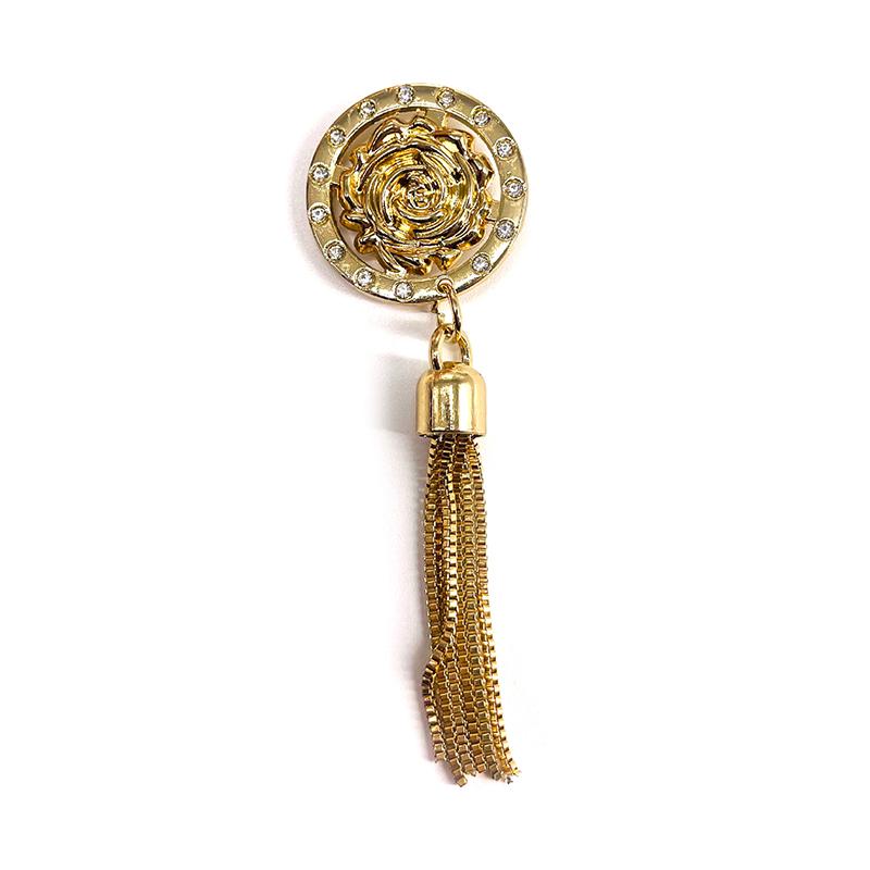 Diy Exquisite Metal Buckle Clasp Bag Purse Hat Decor With Tassel Hardware Leather Craft Woven Bag Accessories Bag Pendant