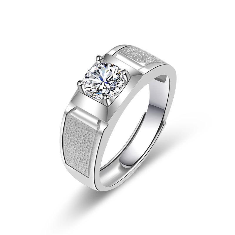 Unique and Personalized Differences with Personalised High-grade Sparkling and Glittering Classic Couple's Ring One Carat Ring Fashion Trends Ring
