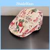 Beret Stylish Doodle With Sun Protection And Airy Fabric For Spring Summer Wear