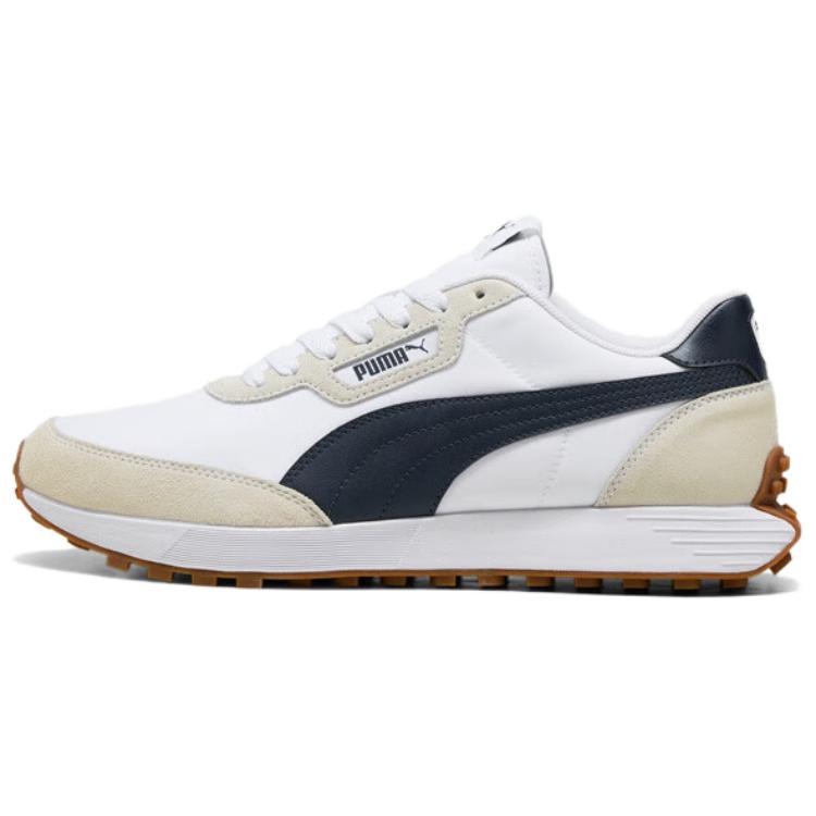 Puma Runtamed Series Retro Comfortable Low-Top Lifestyle Sneakers Unisex sneakers White Blue 401605-02