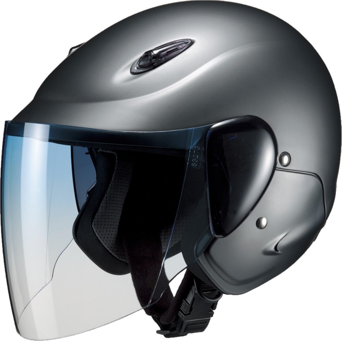 

MARUSHIN Motorcycle Helmet Matt Gunmetal Free Size Semi-Jet M-510 (57~60CM)