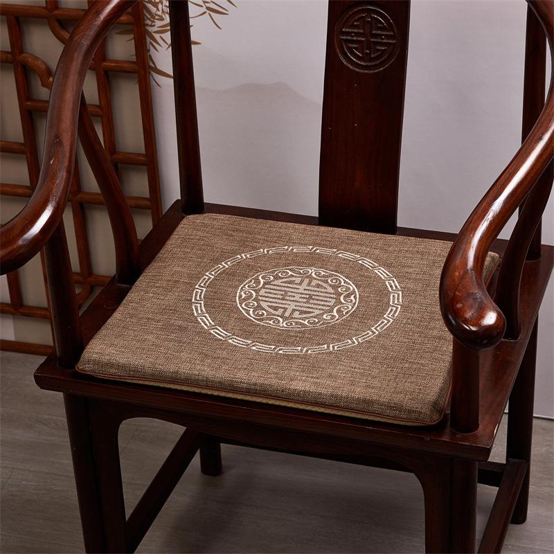 Chinese Style Cushion Mahogany Furniture Sofa Seat Cushion Taishi Circle Chair Tea Chair Non-slip Back Cushion