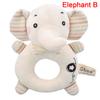 Baby Rattles Soft Cartoon Cute Plush Animal Toys Child Educational Handbells