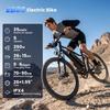 EB3S Electric Bike 250W 13.5Ah  26'' E-Bike Front Suspension Dual Disc Brakes Voltix APP 5-Speed 6-25KM/H Adult Electric Bicycle