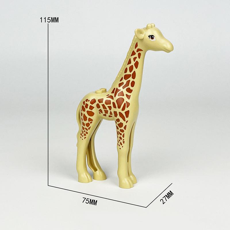 MOC Středověká Zvířecí ZOO Farma Akční Figurky Draků Stavební Kostky Zlatí Červení Draci Vlk Had Monstra Zvíře Kostky Hračky Dárky