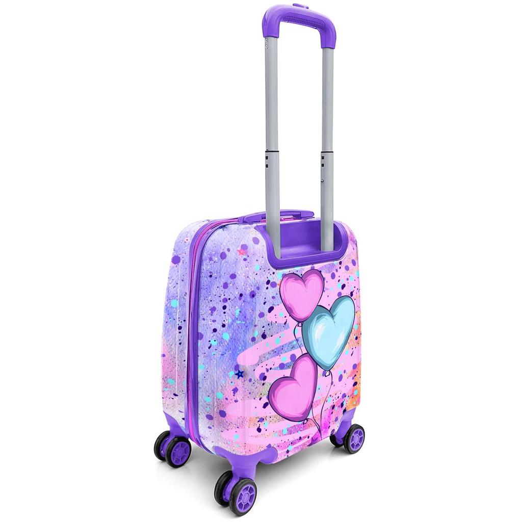 coral high Kids Fashion Girl Gemusterter Kinderkoffer 16773