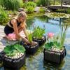 PVC Mesh Aquatic Plant Baskets Breathable Lotus Planter Pond Planting Bags  Pond Landscaping
