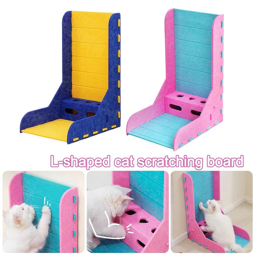 Durable Vertical L-Type Cat Scratch Board Scratch-resistant Abrasion-resistant Cat Claw Board Cat Climbing Frame Gifts