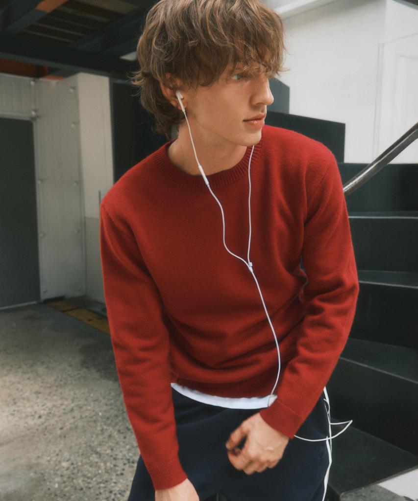 Wednesday Oasis Autumn Fabric Wool Blend Knit_Red(Wc25-Kn59)