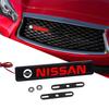 1 Stück Auto Dekoratives Licht LED Fronthaubengrill Emblem Abzeichen Dekoration für Nismo Nissan Juke Tiida Teana GTR 350Z 370Z 240SX Fairlady