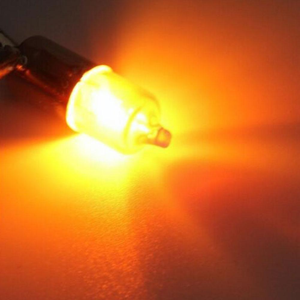 12V 21W Mini Indicator Light Universal Auto Motor Motorbike Bulbs Amber Dropshipping BA9S Base Scooter V0C7