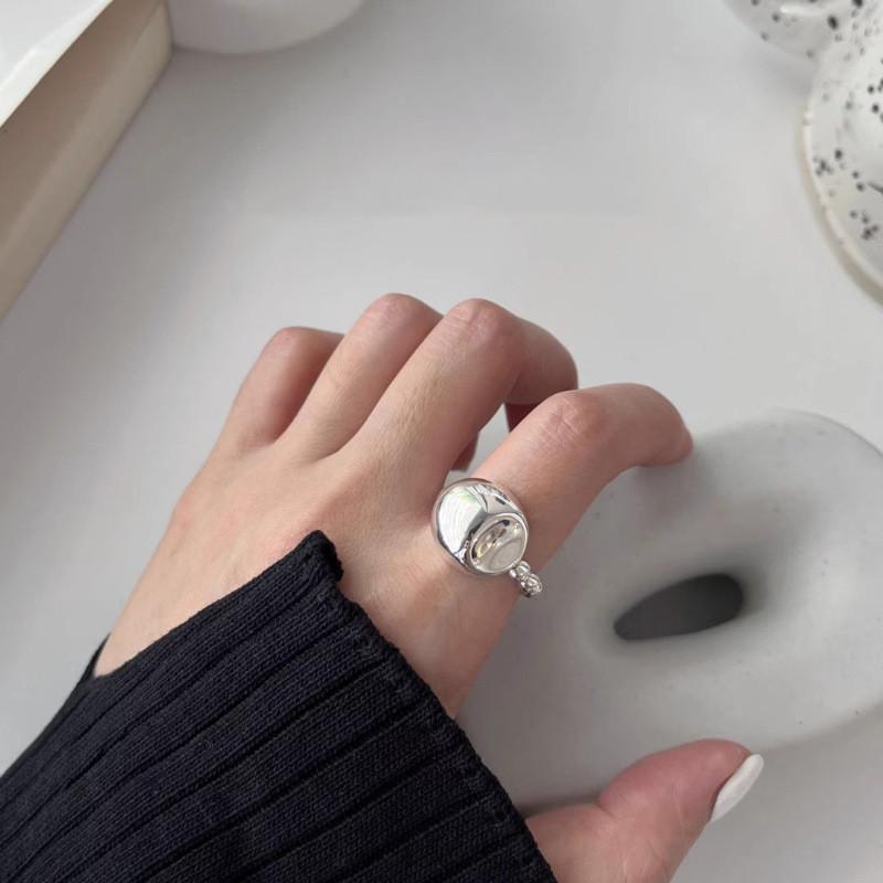 Irregular Stylish Geometric Copper Ring For Women Adjustable Open Ring Perfect For Fashion Modern