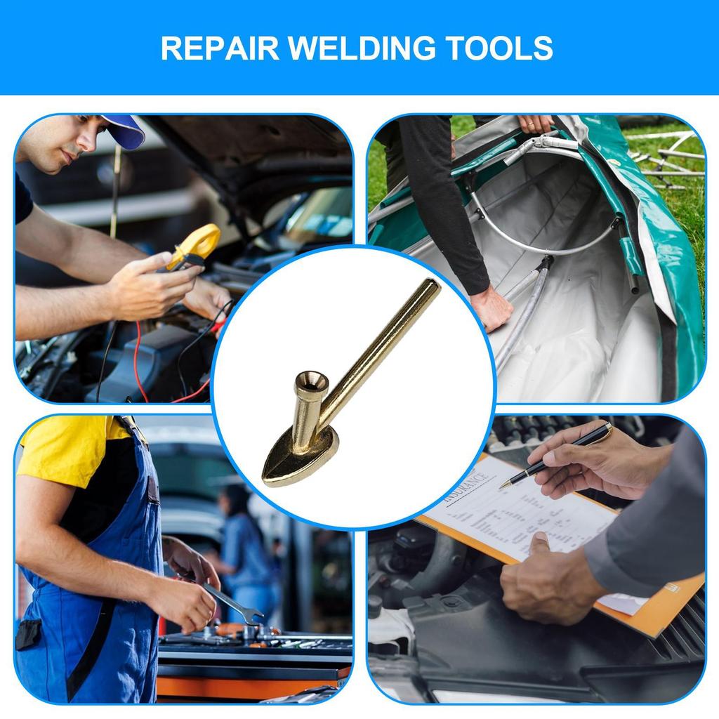 Soldering Tips Triangle Copper Welder Parts Soldering Iron Head Replacement Tip For Electronics Project Workshop Garage Car