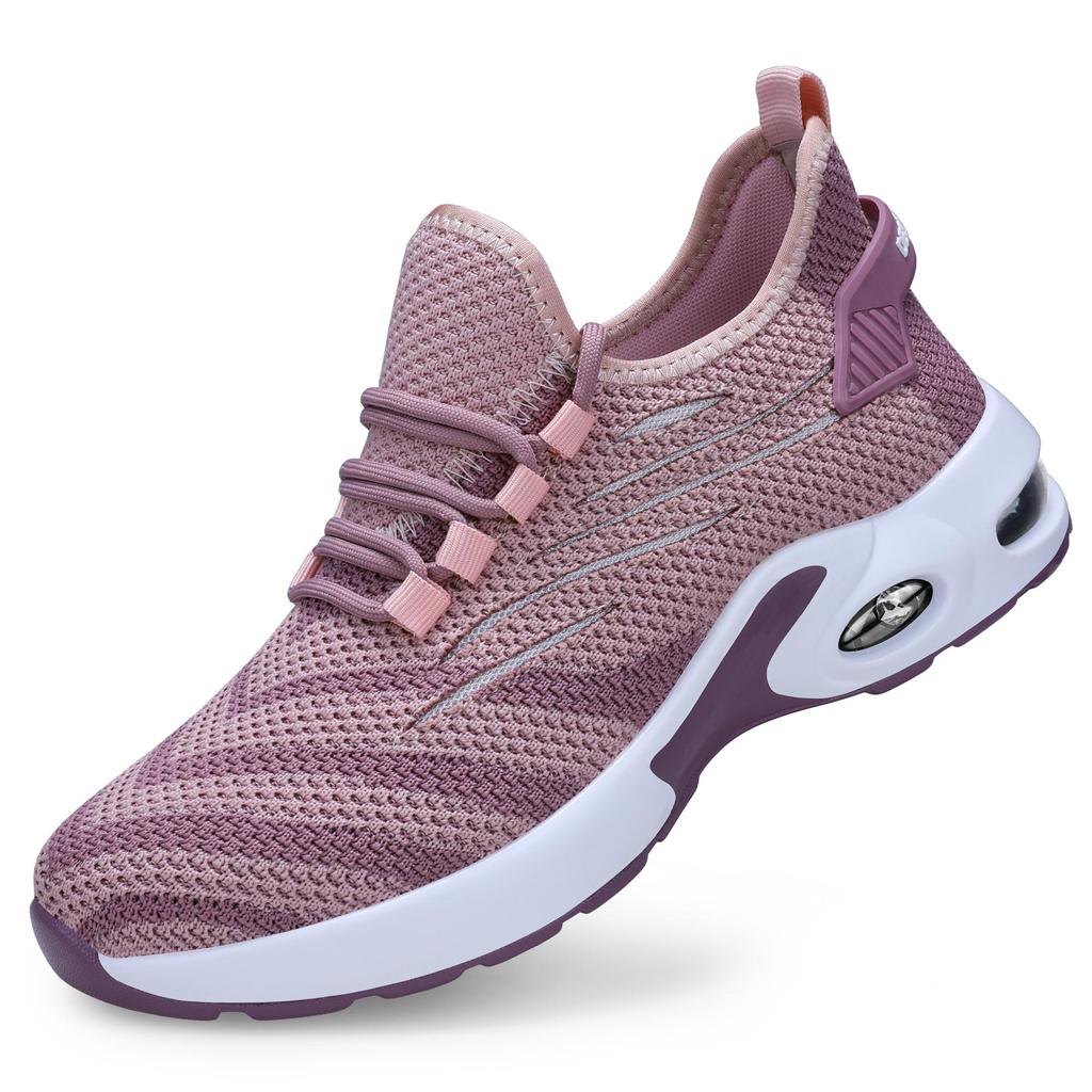 Luftkudde Skyddsskor Stålhätta Arbetskor Skyddande Arbetsneakers Lätta Andningsbara Halkfria Arbetskor för Kvinnor