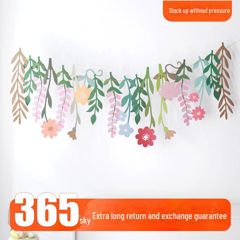 

Double-Sided Floral Banner for Children s Day and Mother s Day Décor