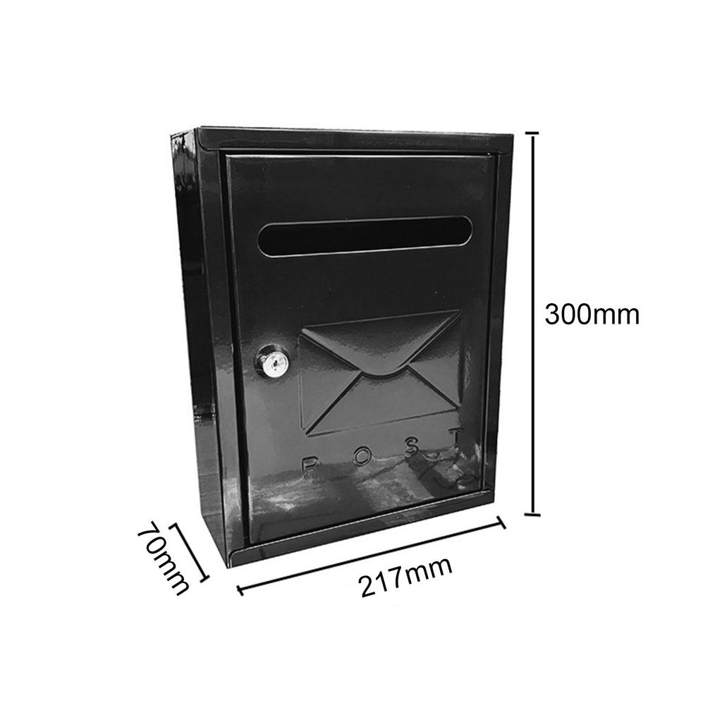 Outside Wall Mount Mailbox with Key 8.5x12x2.8inch for Office Business