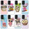Baby Cute Owl Lover Cartoon Candy Winter Phone Case For Samsung Galaxy A17 A16 A26 A36 A56 A15 A25 A35 A55 A14 A13 A54 A53 A34 A