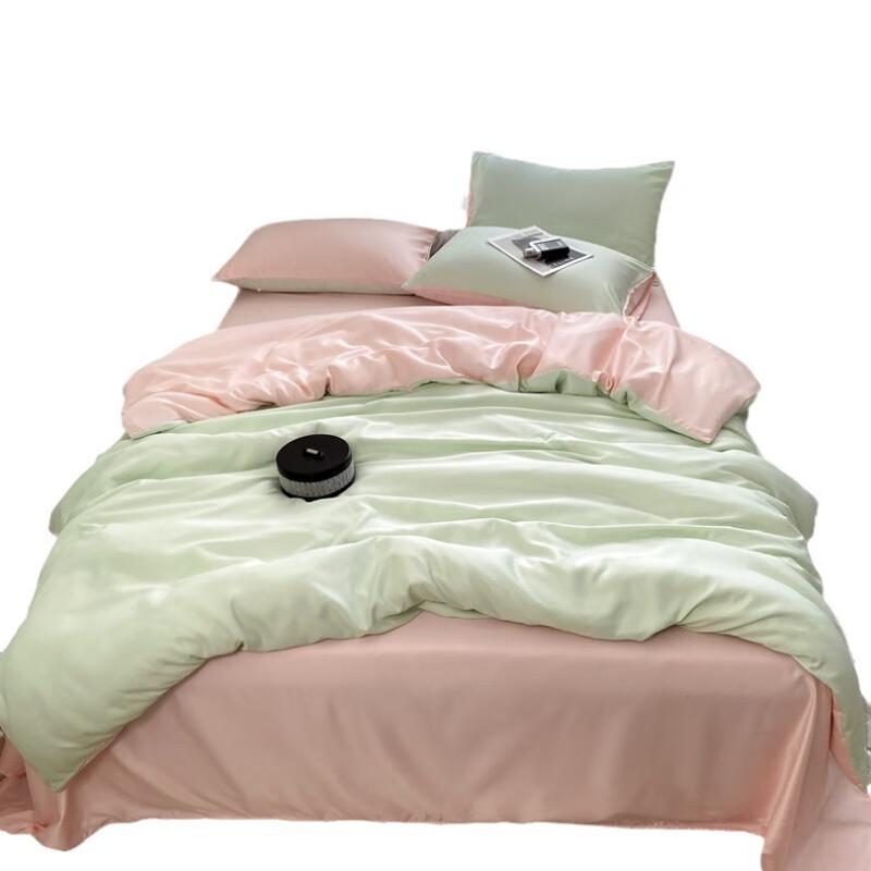 Pure Color Double-Sided Washed Silk Bedding Set