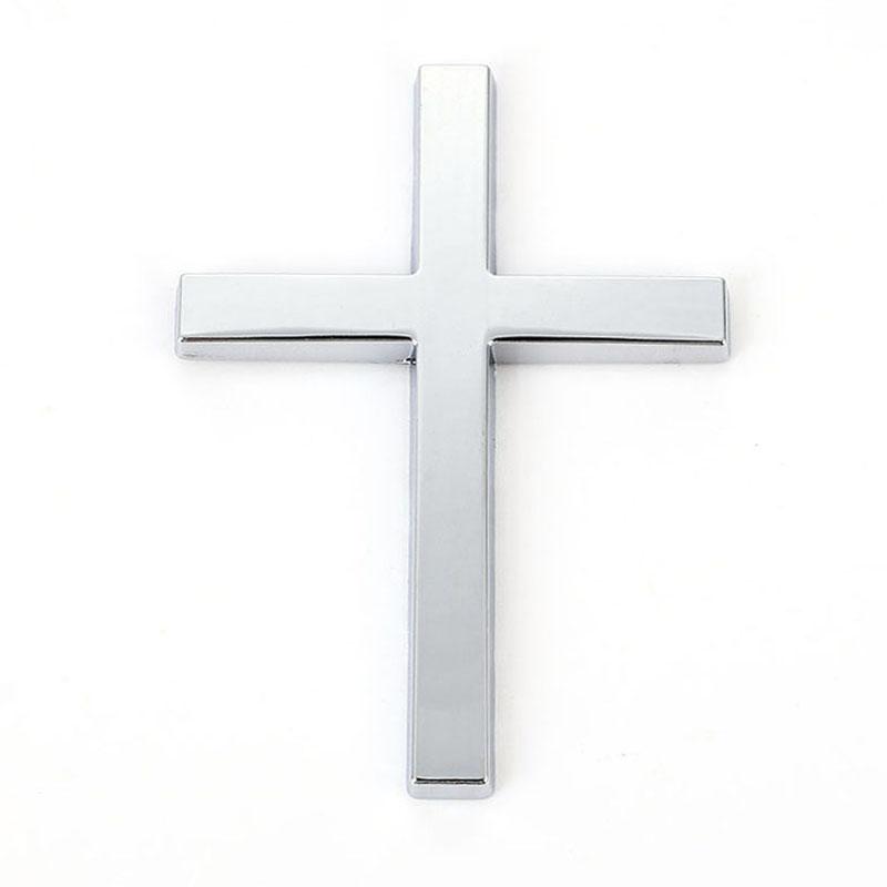 

1Pc Car 3D Metal Sticker Christian Cross Auto Body Emblem Badge Decal Car Accessories