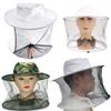 BeeKeeping Protective Bee Hat Anti Bee White Hat-Veil Combo Repellent Bee Cap Bug Mesh Mask Bee-keeping Protection Beekeeper