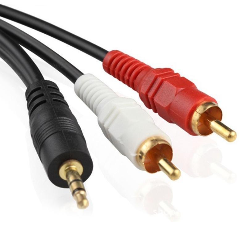 3.5mm to 2RCA Sound Stereo Cable, 3.5mm to 2RCA Male Adapter Sound Cable, Y Splitter Stereo Sound 2RCA Cable, AUXs Cord