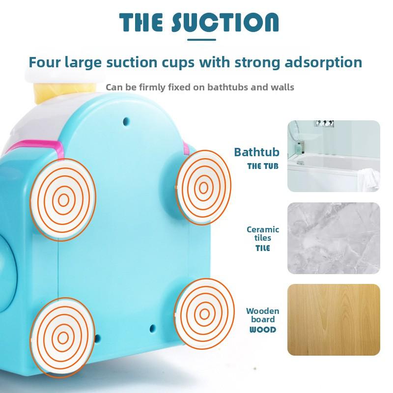 New Ice Cream Foam Machine Car Bath Toys Toddler Ice Cream Maker Bubble Foam Play Machine Powerful Suction Delicate supplies