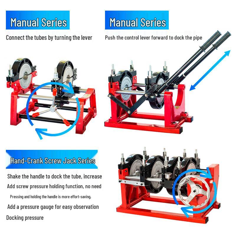 JZDASI Manual Butt Fusion Welder (90-250mm) CN plug (adapter included)
