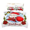 3D Digital Printing Three-Piece Set, Santa Series, Printed Bedding Kit