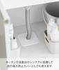Yamazaki Washing Machine Drain Trap Dust Prevention 16cm W X 16cm D X Plate with Cutting Silicone Drain 1423 Cover, White, 0.2cm H, Guide, Cover,
