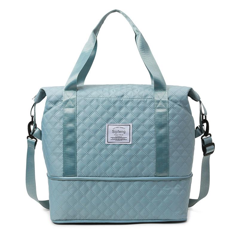 Travel Bag Dry and Wet Separation Fitness Bag Large Capacity Expandable Boarding Bag Sports Shoulder Messenger Delivery Bag