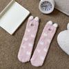 Soft Cute Animal Socks Breathable Winter Floor Socks Kitty Coral Fleece Socks  Girls