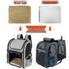 Expandable Breathable Pet Backpack for Cats & Dogs – Foldable, Large Capacity, Ideal for Travel