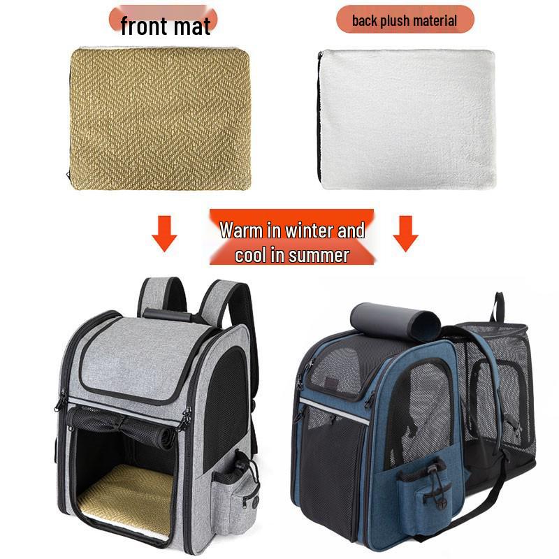 Expandable Breathable Pet Backpack for Cats & Dogs – Foldable, Large Capacity, Ideal for Travel