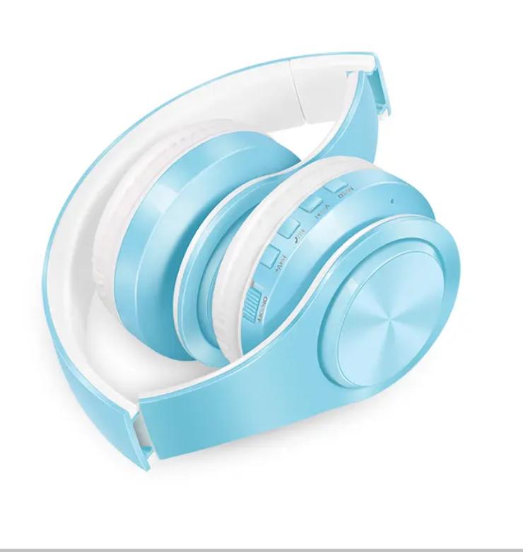 Refleshing Macaron Stereo Headset Bluetooth Earphone Headphone Wireless Handsfree Universal for Smart Device Mobile TV PC Tablet