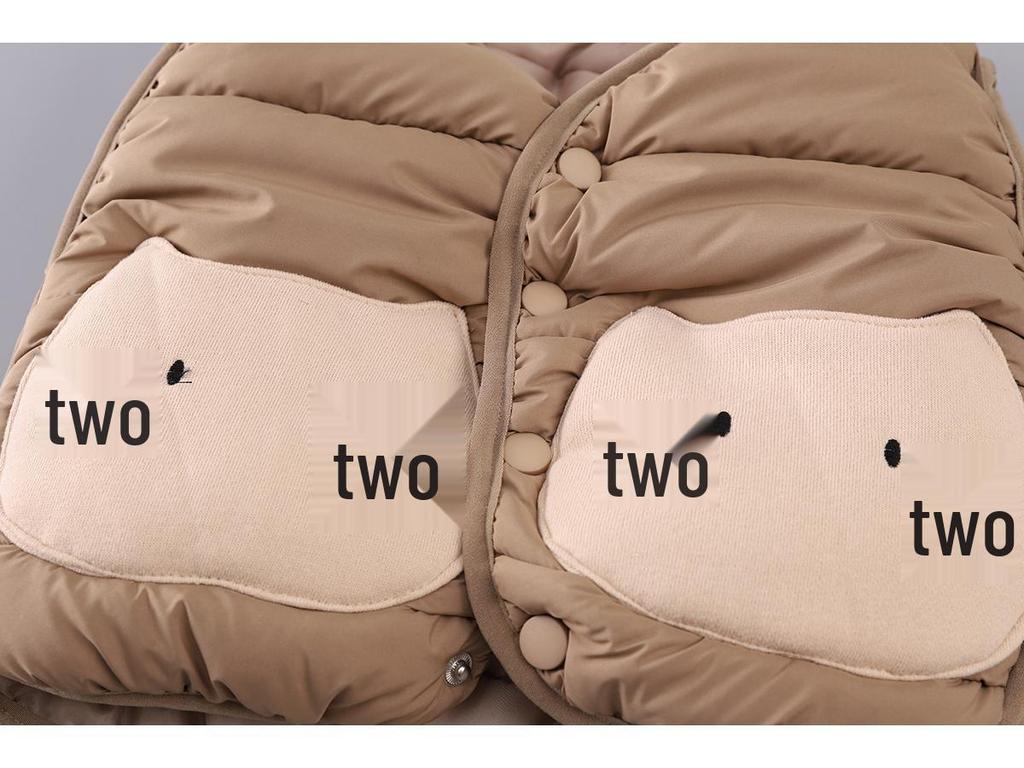 2025 Children's Cotton Fleece-Lined Three-Piece Set – Fashionable Winter Vest and Outfit for Boys